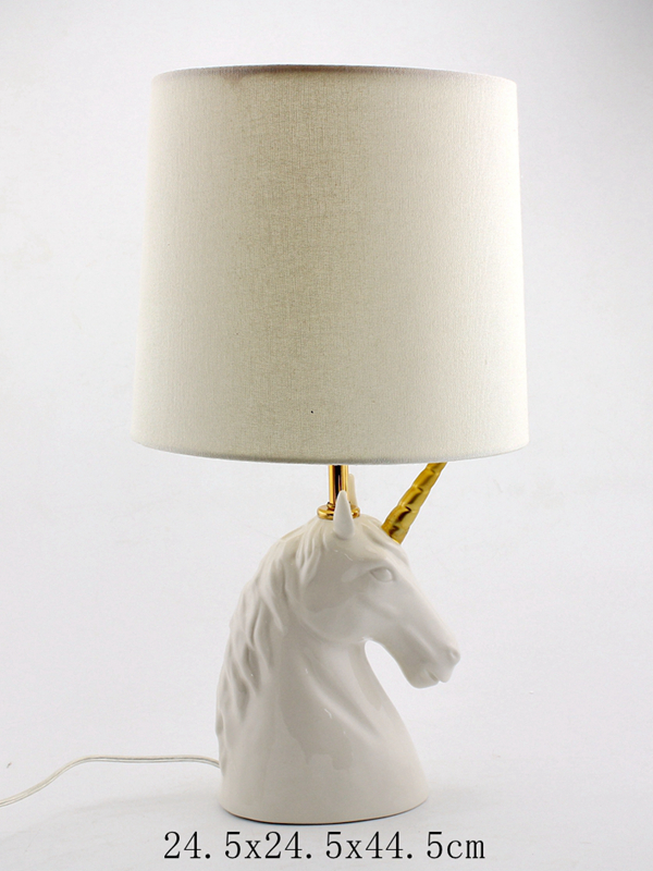 Ceramic Unicorn Table Lamp