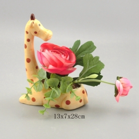 jirafa animal mini caja de flores maceta suculenta maceta