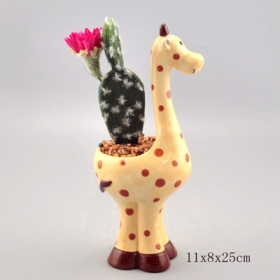 jirafa animal mini caja de flores maceta suculenta maceta