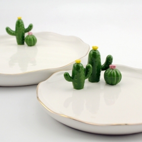 Decorative Plate Cactus Big