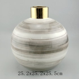 Ceramic Large Ball Vases Hand Painted