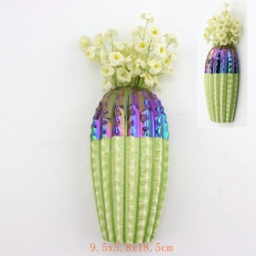 florero de la decoración de la pared del cactus de cerámica