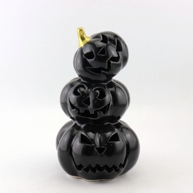 Ideas de decoración de linternas de calabaza de halloween lindo de cerámica